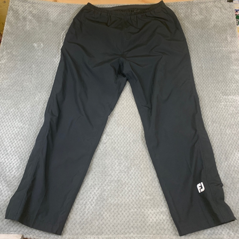 FootJoy DryJoys Mens Golf Rain Pants Black Waterproof L Large 35531